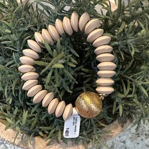 Beaded Bracelet with Gold Accent- NWT